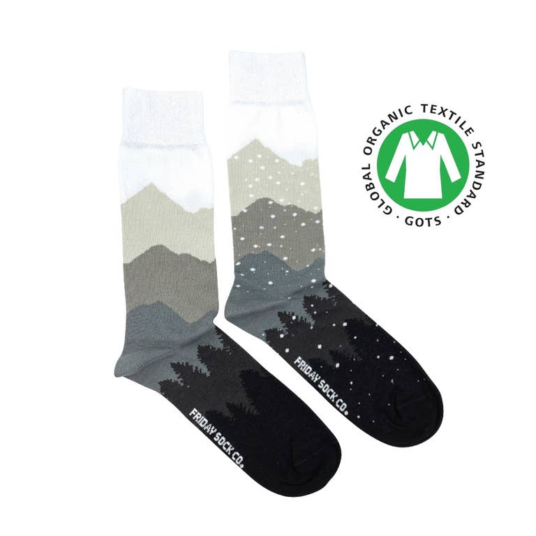 Mountain Organic Cotton Mismatched Mens Socks