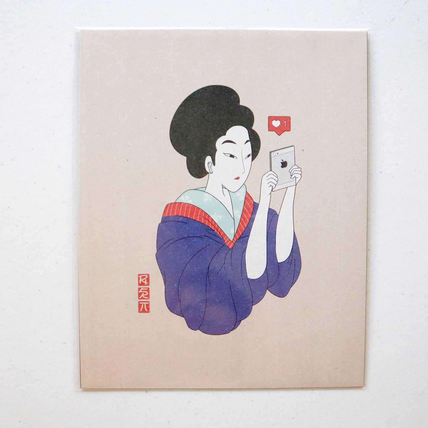 "Phone" Ukiyo-Today Art Print