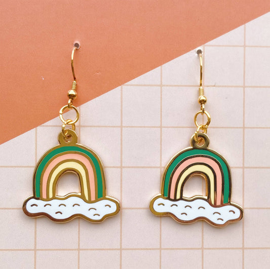 Retro Rainbow Earrings