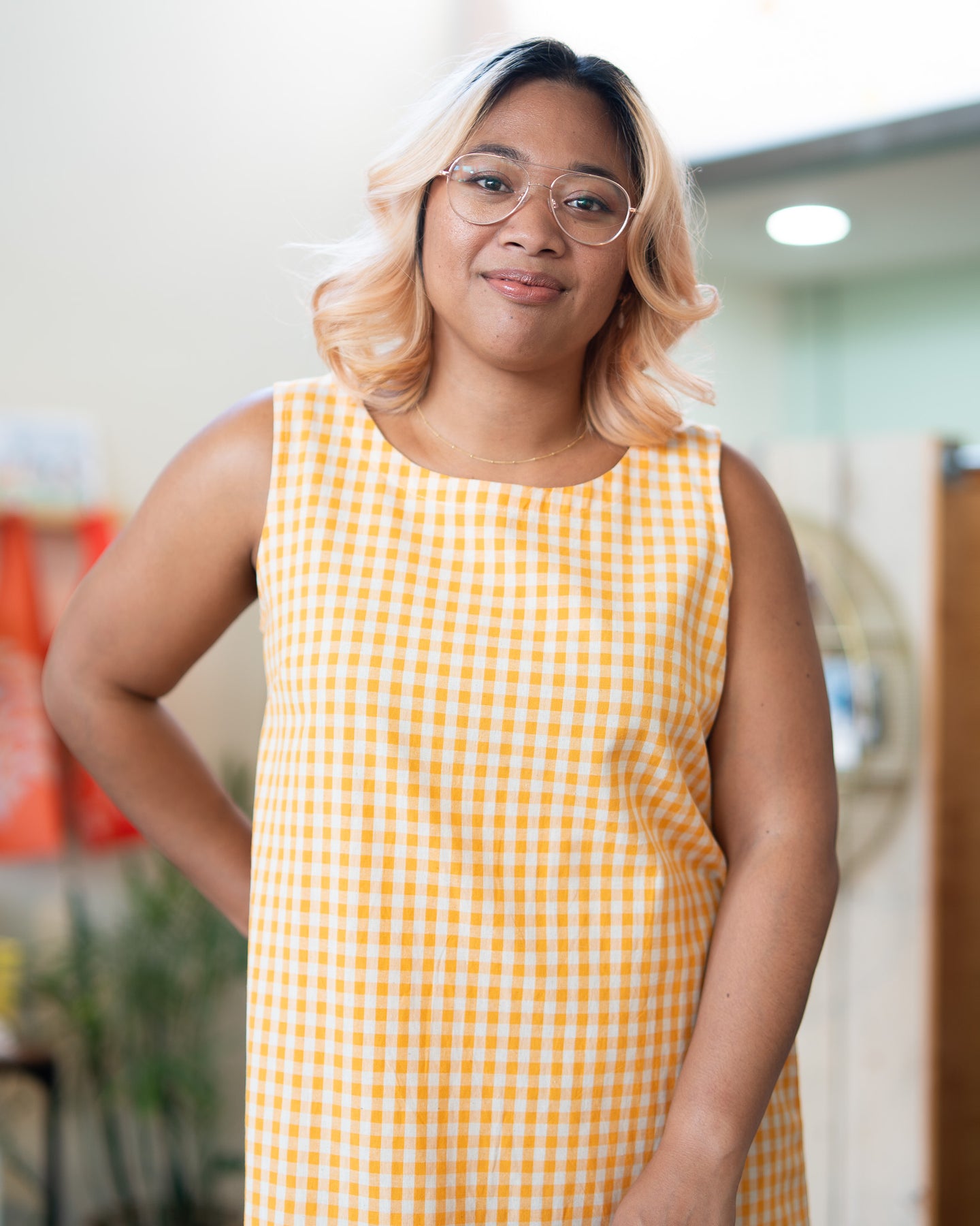 FINAL SALE Sorbet Gingham Dress