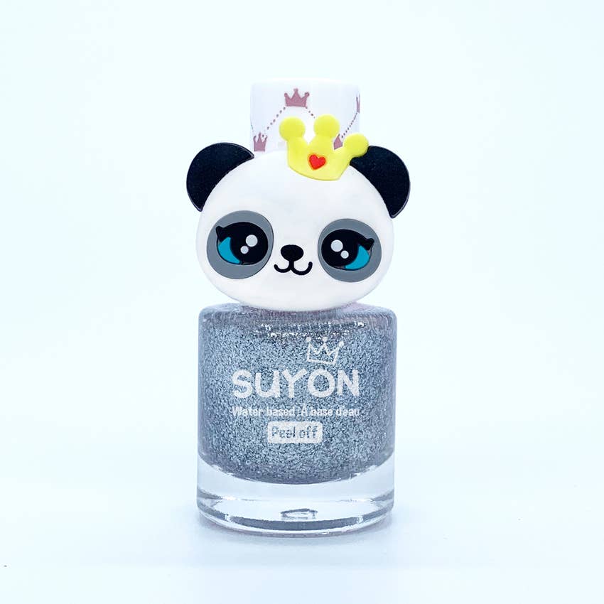 Panda Ring Nail Polish - Glitter Silver