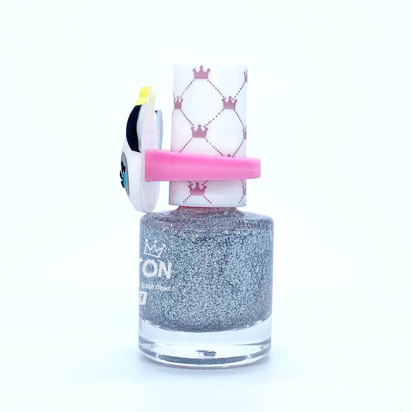 Panda Ring Nail Polish - Glitter Silver