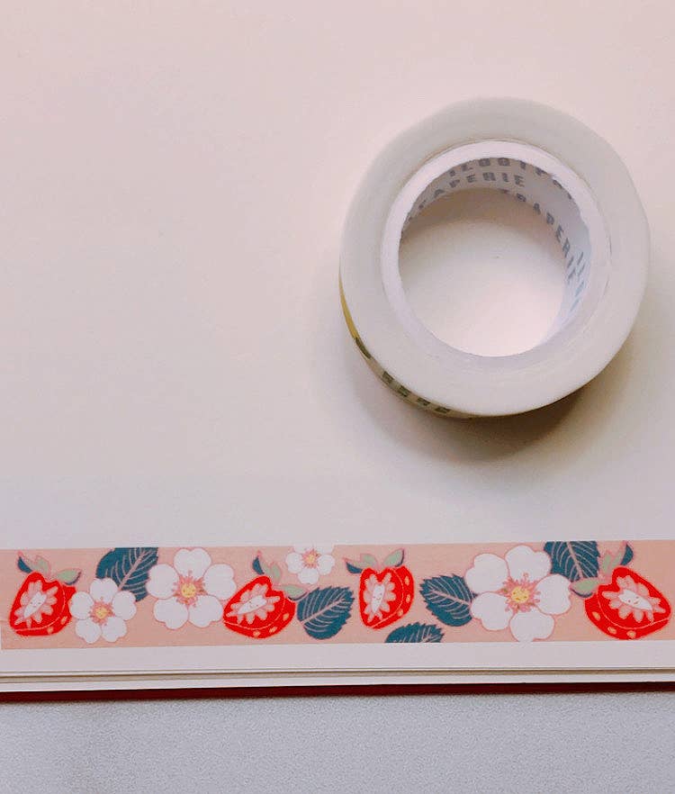 Sweet Strawberry & Flower Washi Tape