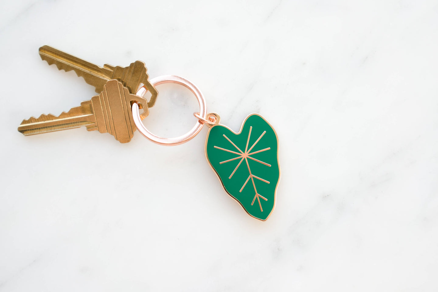 Taro Leaf Keychain