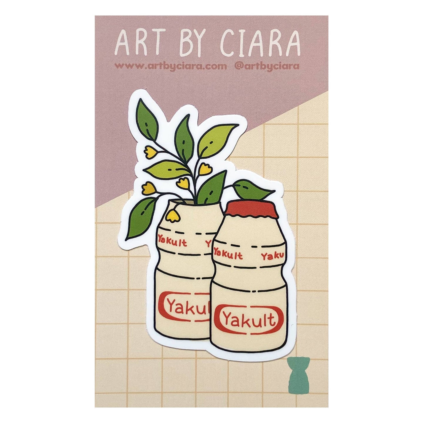 Yogurt Floral Sticker